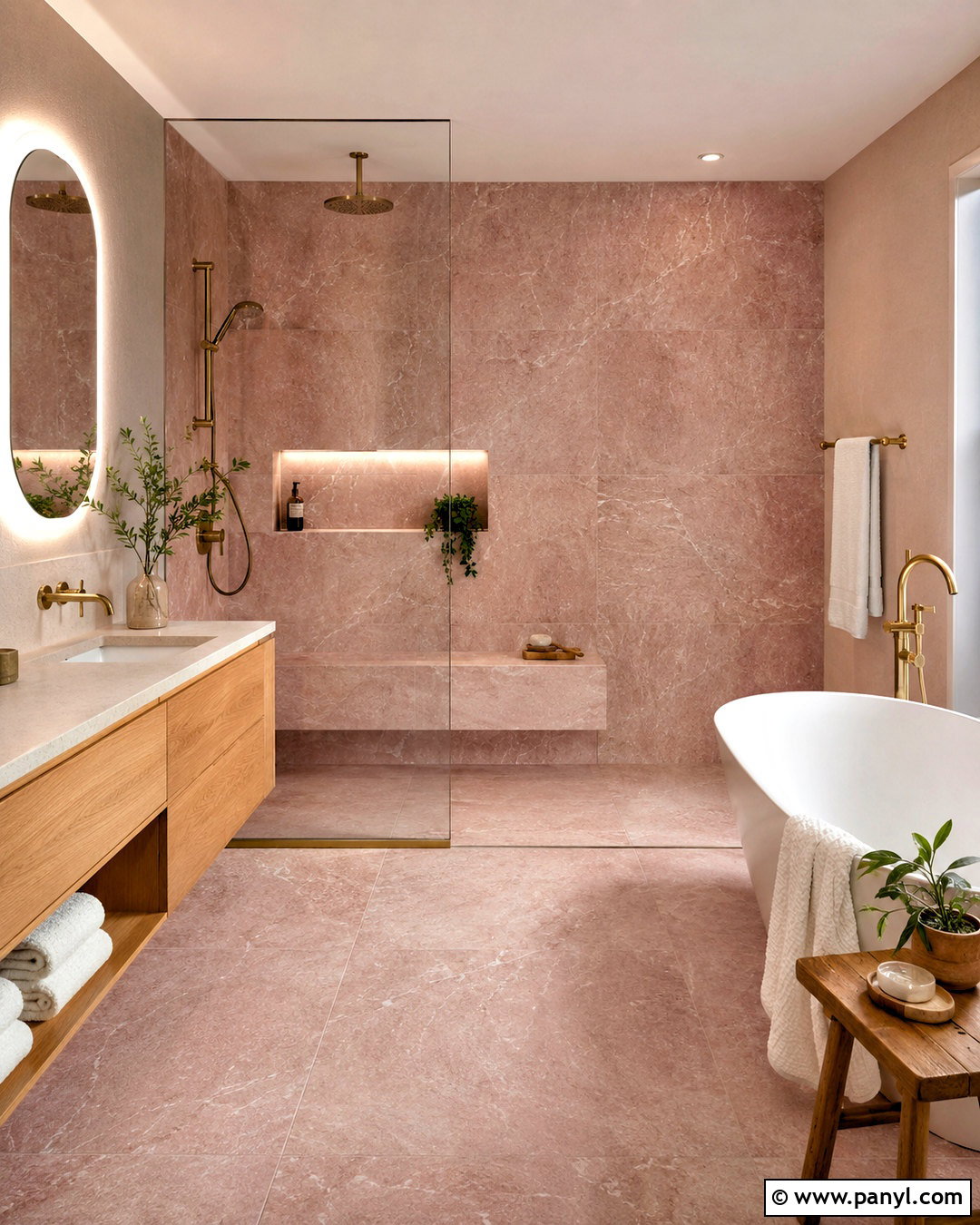 Pink Spa Wet Room - 20 pink bathroom aesthetic ideas