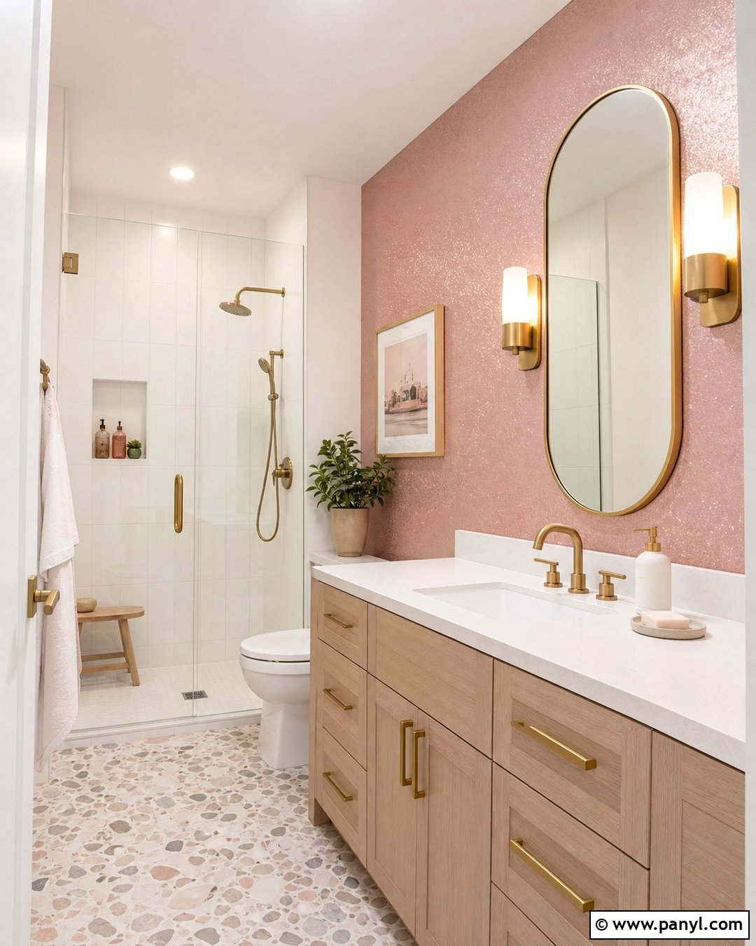 Pink Sparkle Bathroom Wall - 20 Pink Sparkle Paint For Walls