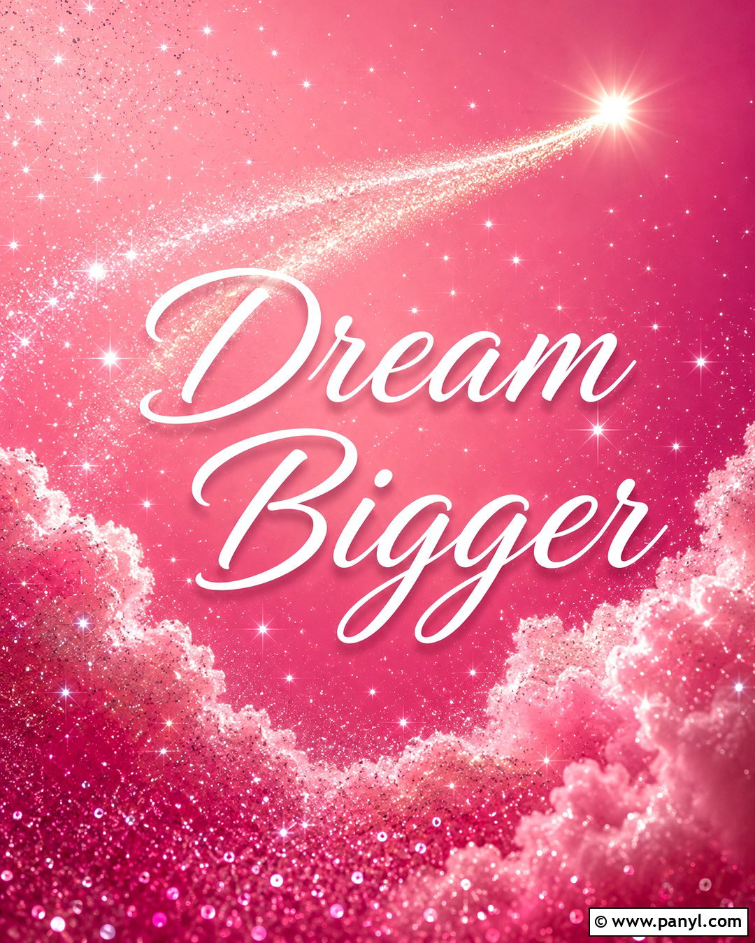 Pink Sparkle Dream Quote Wallpaper - 40 pink wallpaper with quotes