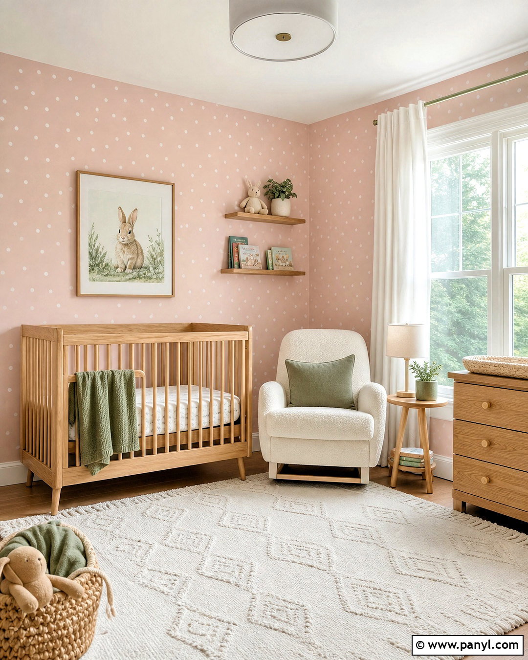 Pink Spot Wallpaper Nursery - 20 spot wallpaper ideas