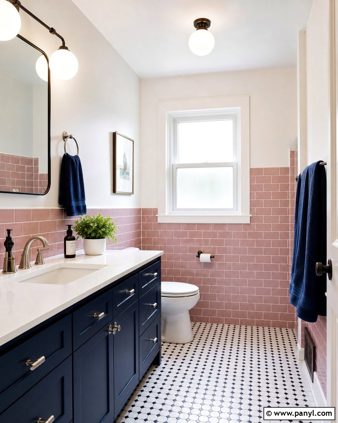Pink Subway Tile Bathroom Walls - 30 pink bathroom walls