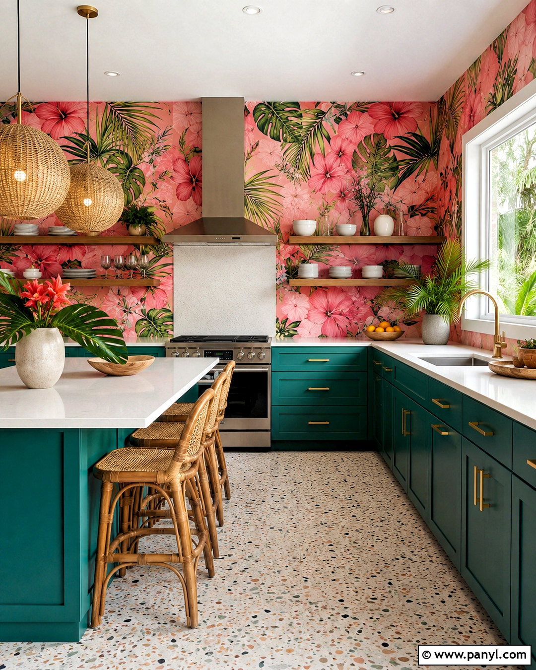 Pink Tropical Kitchen Wallpaper - 20 pink kitchen wallpaper ideas