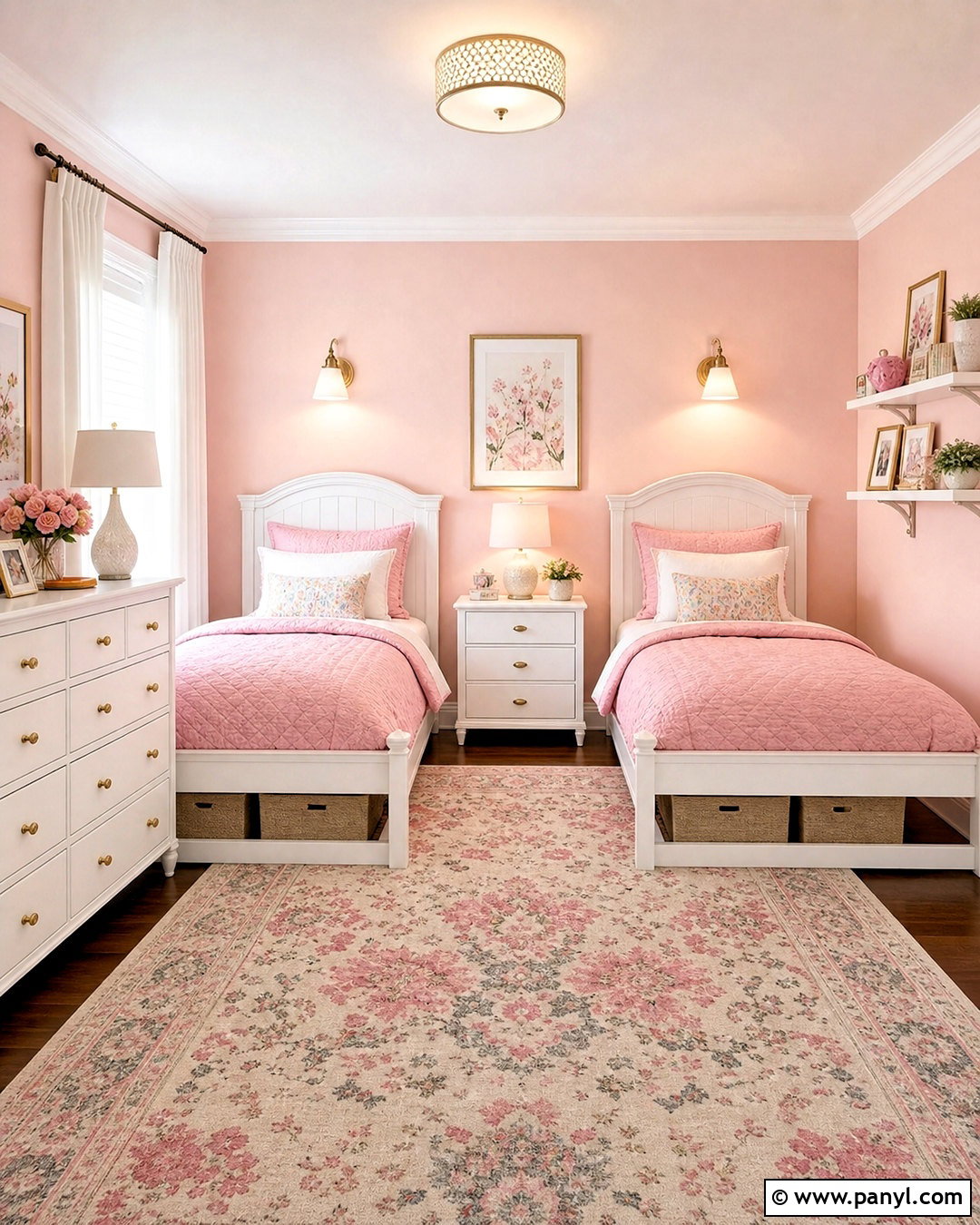 Pink Twin Girl Bedroom - 20 girl bedroom designs pink ideas
