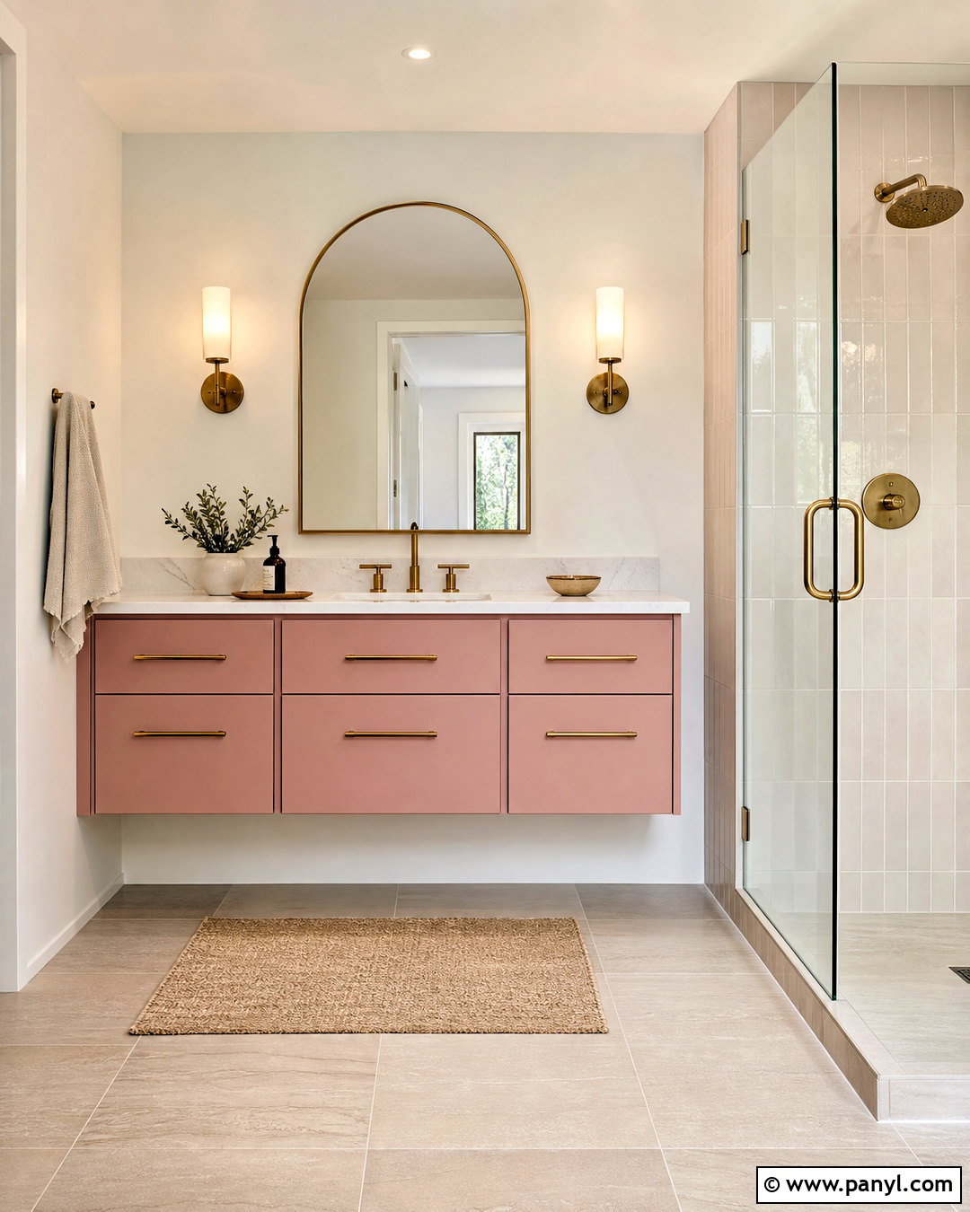 Pink Vanity Bathroom - 20 modern pink bathroom ideas