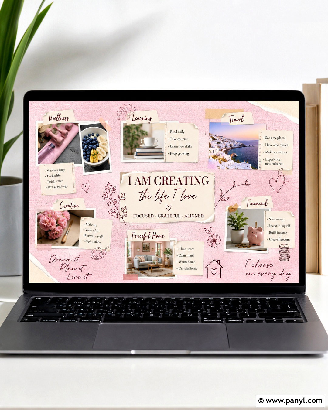 Pink Vision Board Motivational Wallpaper - 20 pink motivational wallpaper ideas
