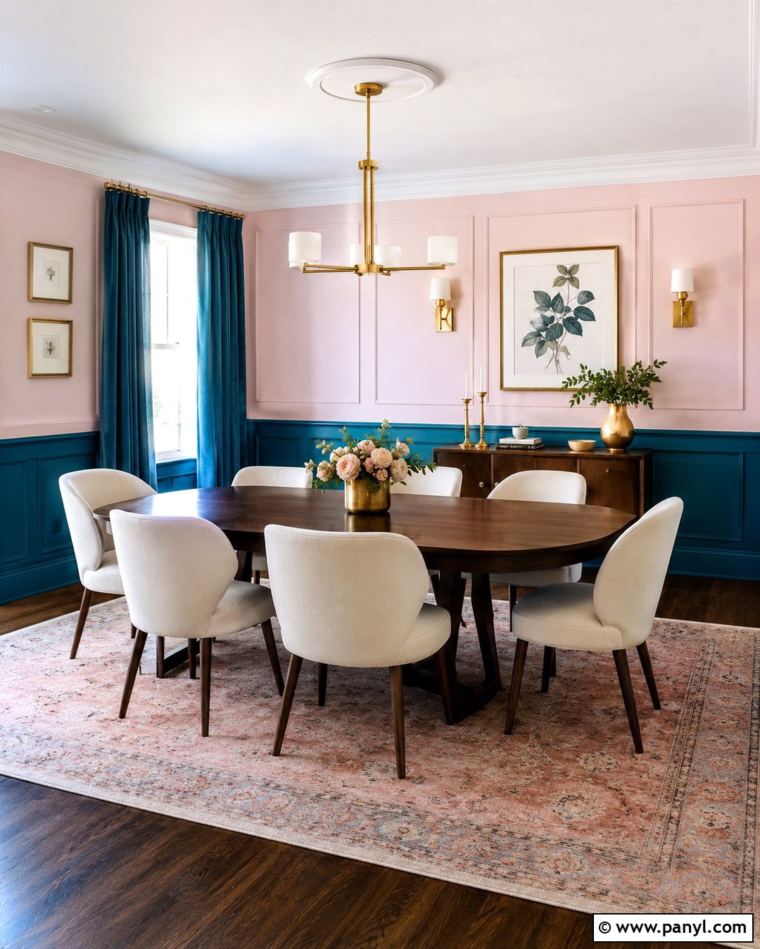 Pink Wall With Turquoise Paneling - 20 Turquoise And Pink Wall Ideas