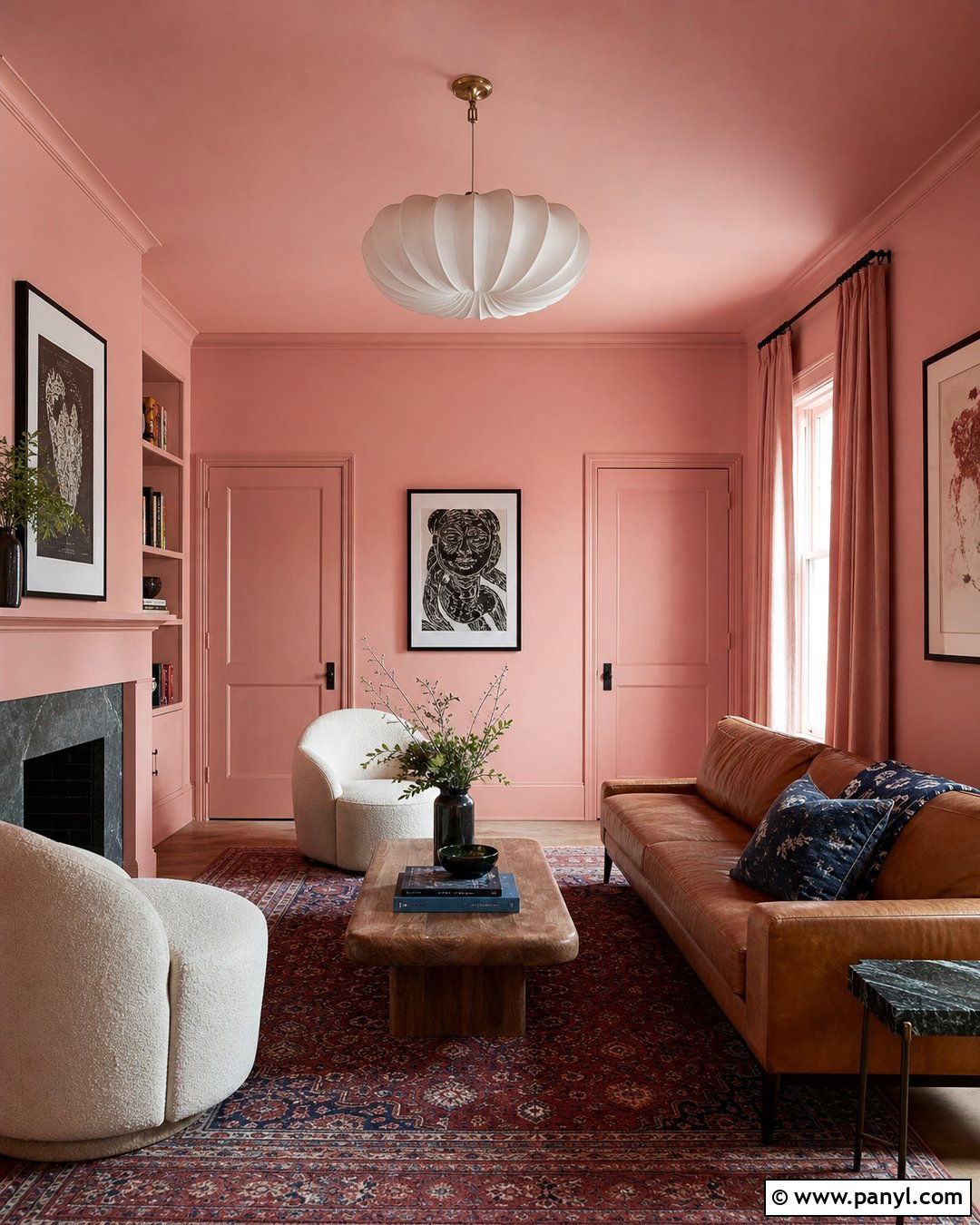 Pink Walls And Ceiling - 35 Pink Painted Walls