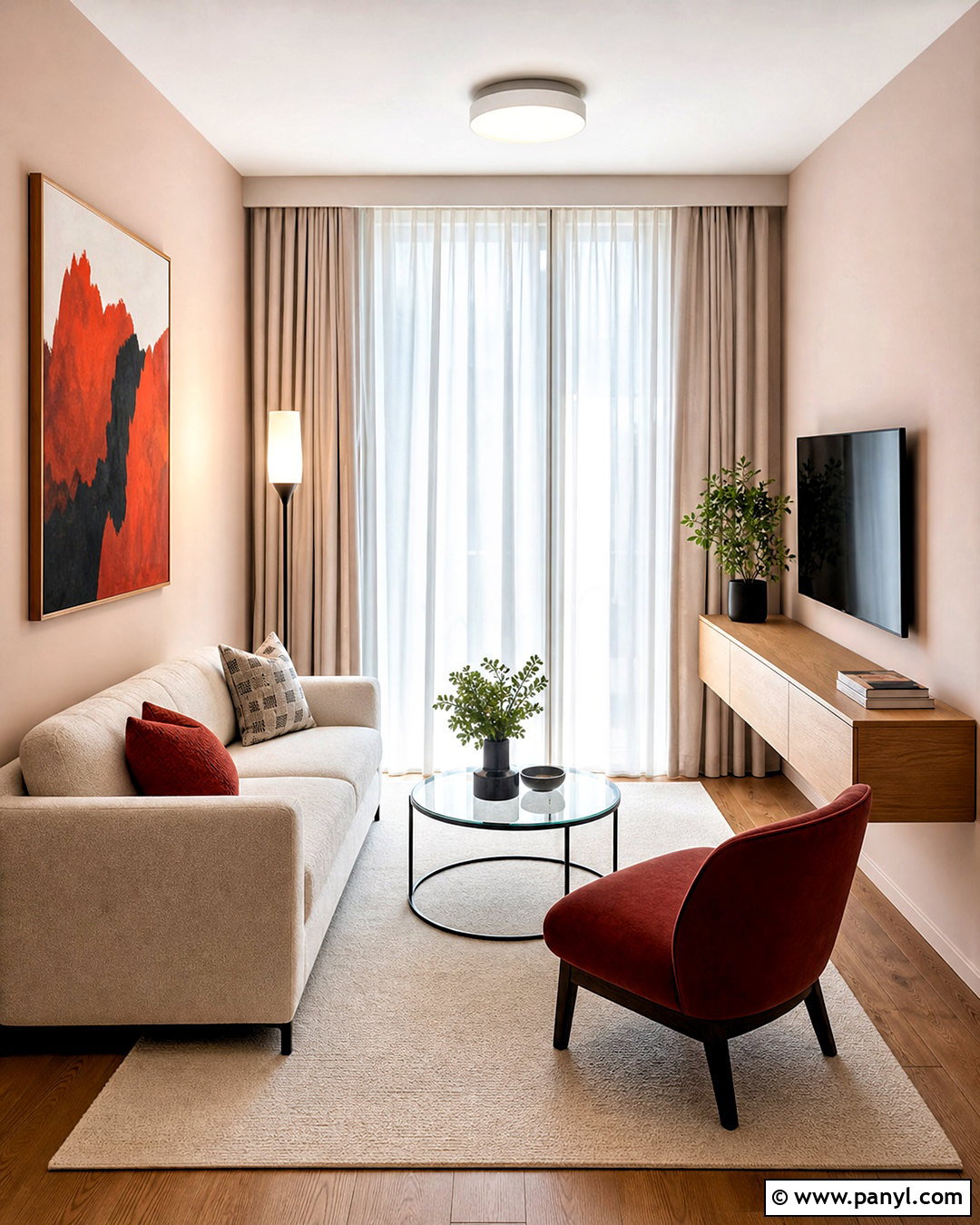 Pink Walls For Small Living Room - 20 pink walls living room ideas