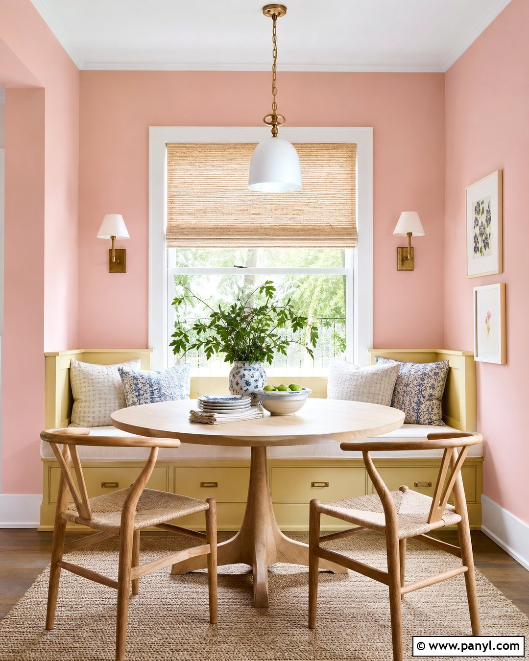 Pink Walls With Butter Yellow - 30 pink wall color combination ideas
