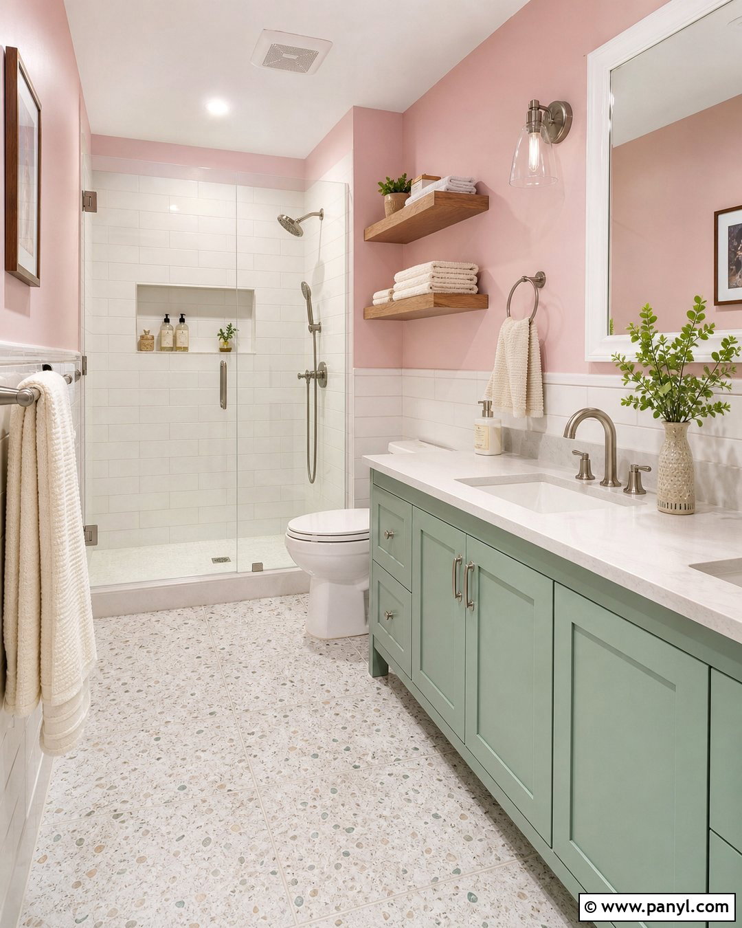 Pink Walls With Mint Green - 30 pink wall color combination ideas