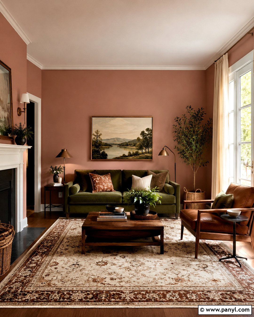 Pink Walls With Olive Green Furniture - 20 What Colours Go With Pink Walls