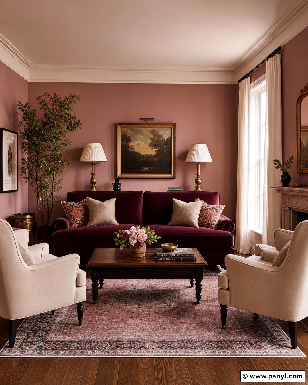 Pink Walls With Plum Purple - 30 pink wall color combination ideas