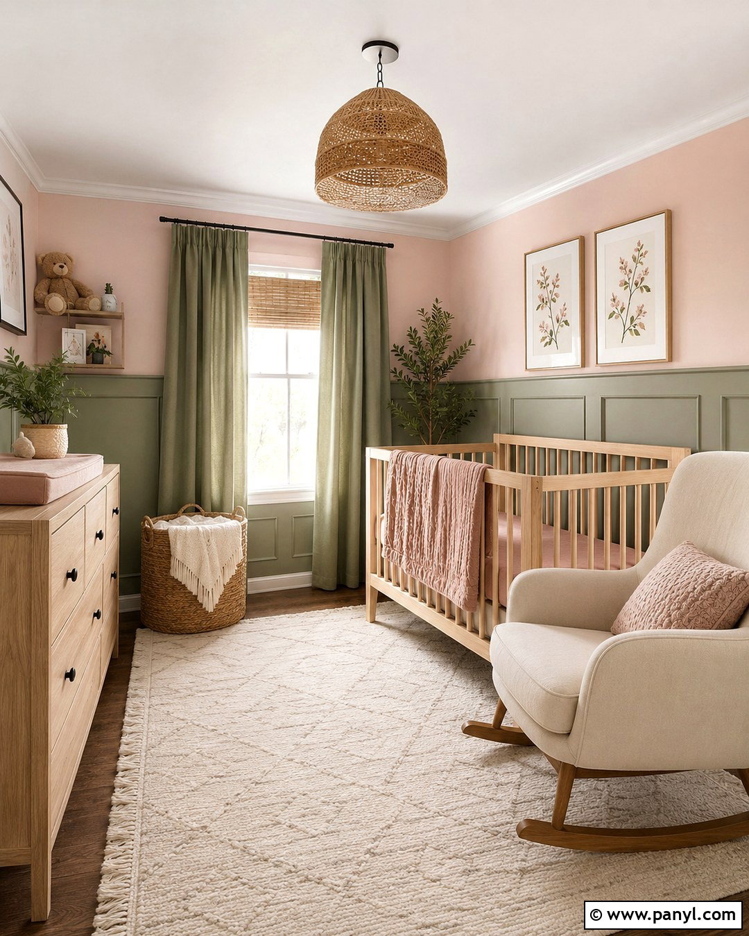 Pink Walls With Sage Green Wainscoting - 20 sage green and pink walls