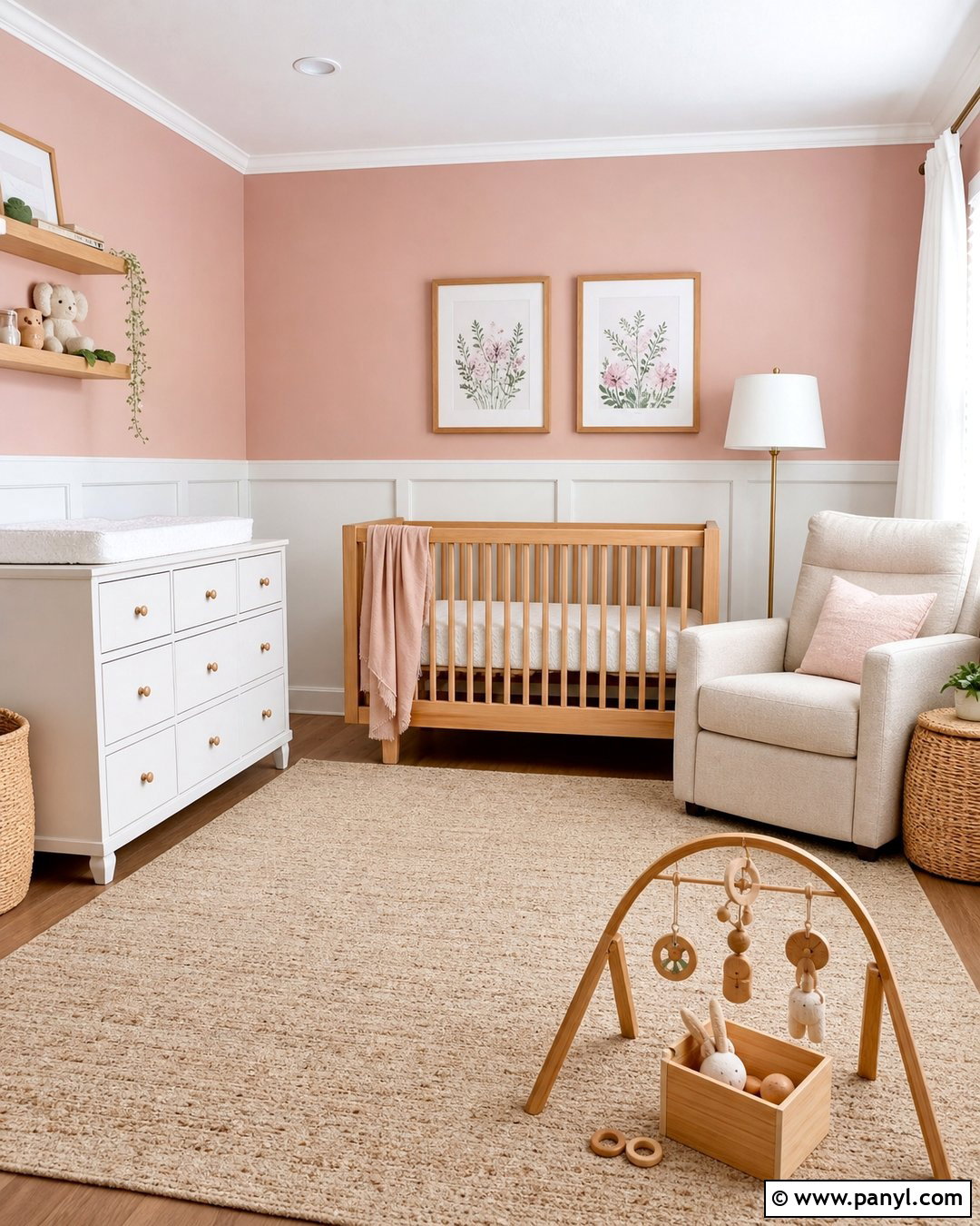 Pink Walls With White Board And Batten - 25 White Pink Walls