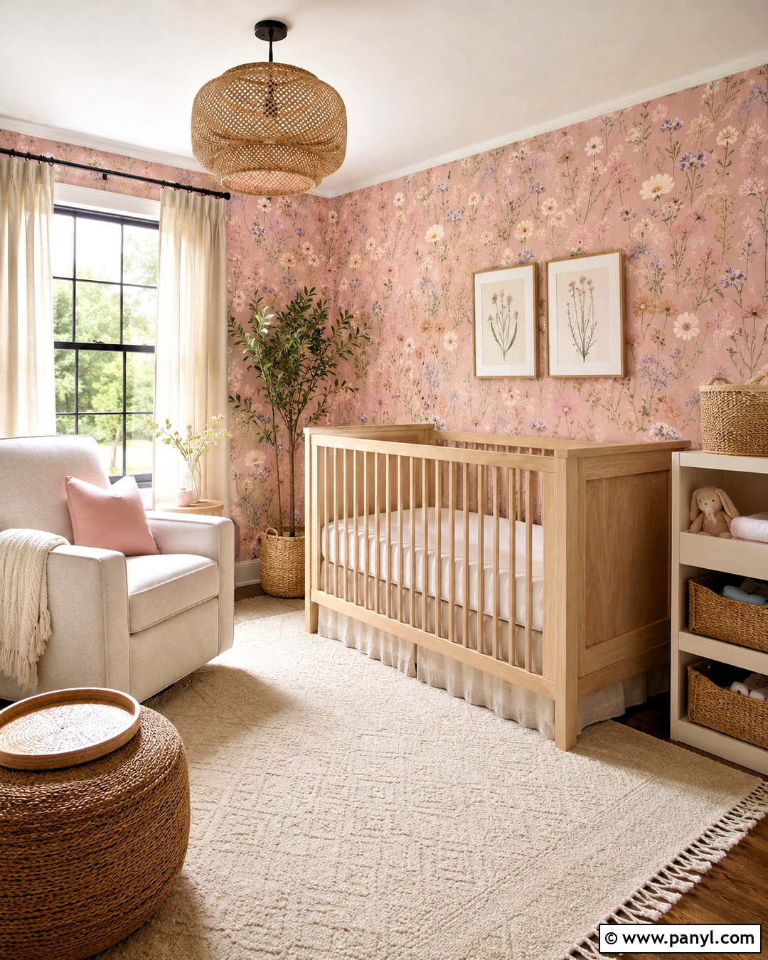 Pink Wildflower Wallpaper Nursery - 20 pink positive wallpaper ideas