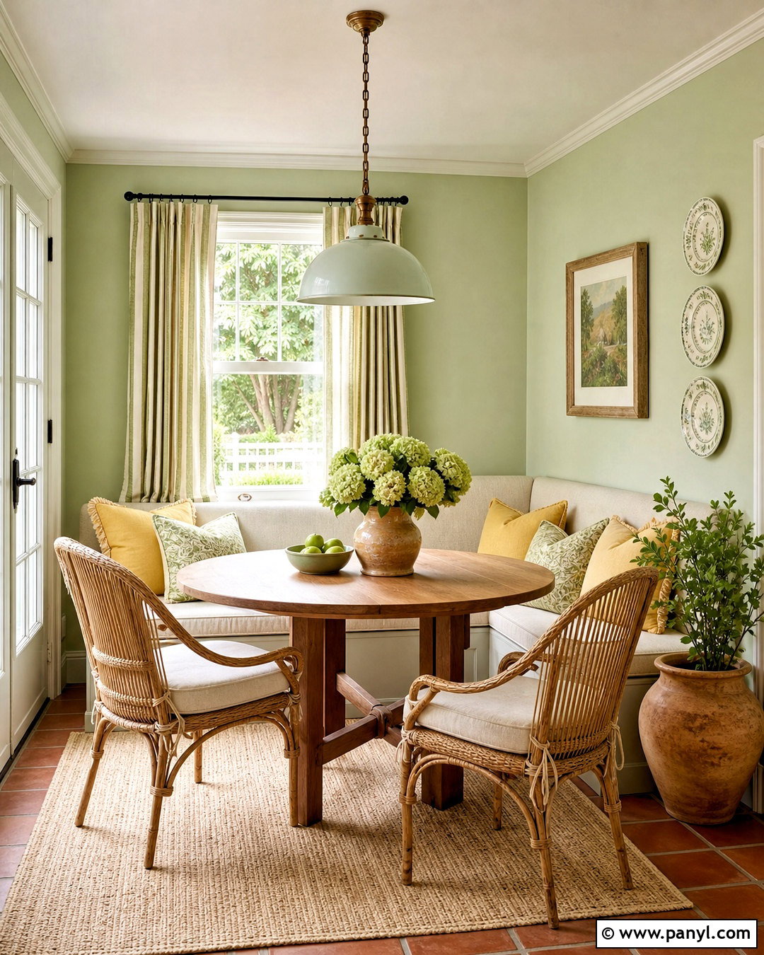 Pistachio Green And Butter Yellow - 20 green color palette ideas