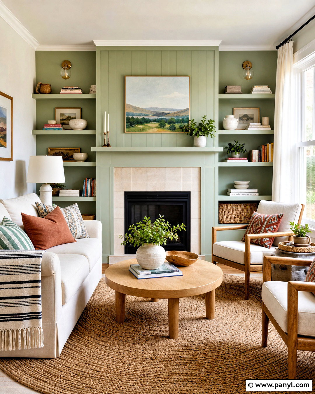 Pistachio Green Fireplace Wall - 20 green fireplace wall ideas