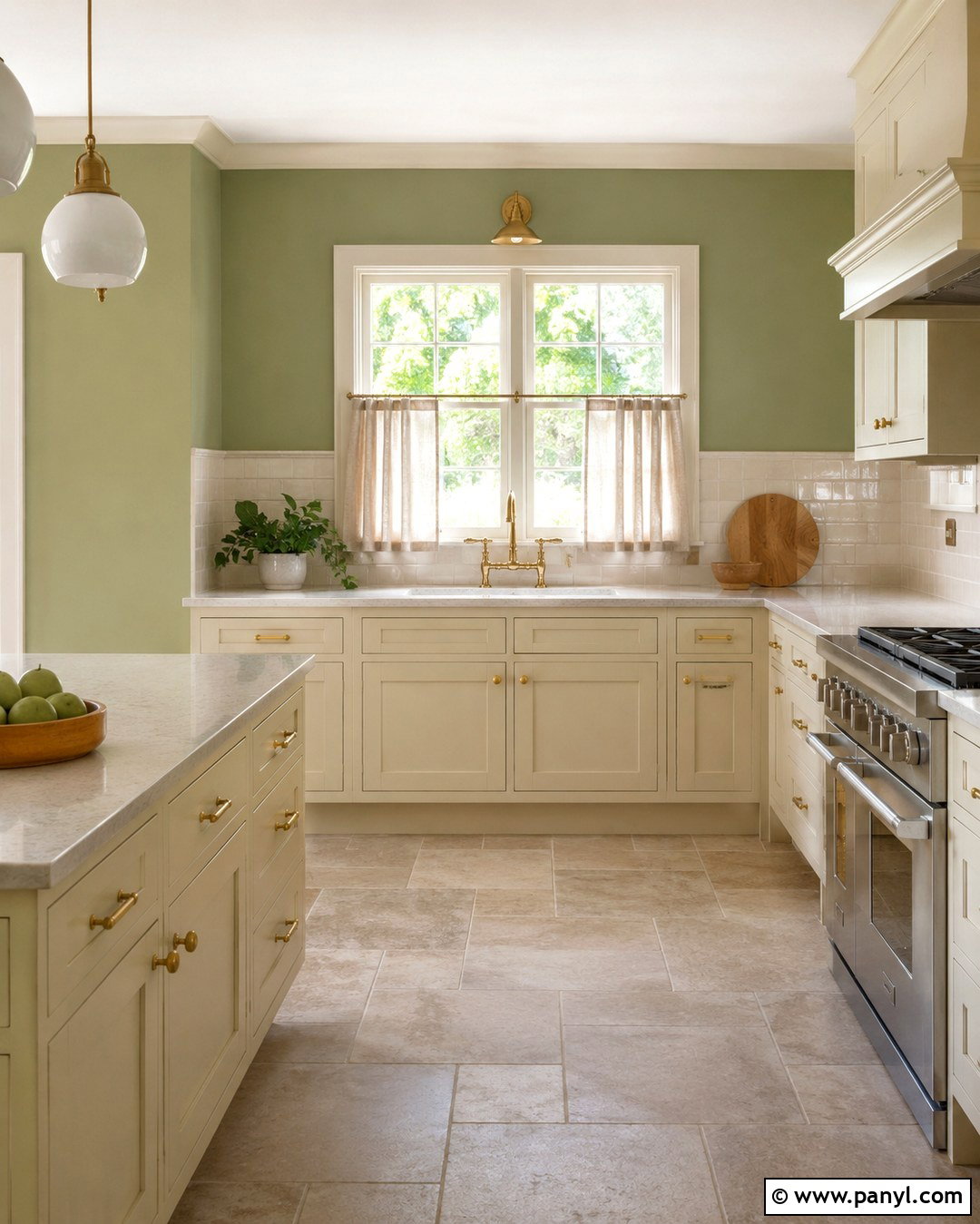 Pistachio Green Kitchen Walls With Cream Cabinets - 20 pistachio green kitchen walls