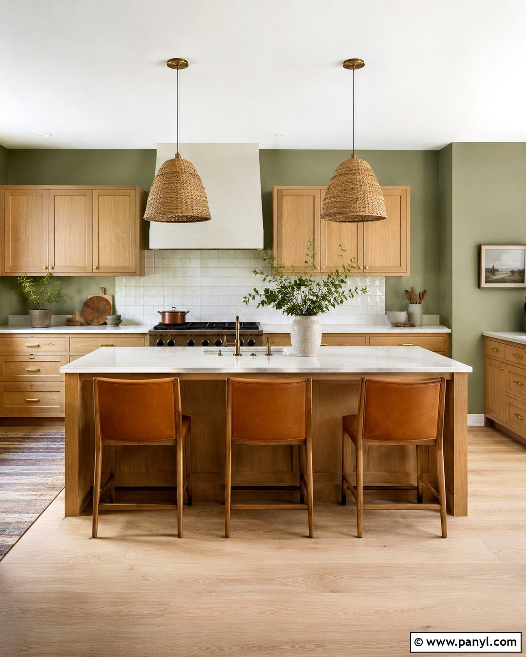 Pistachio Green Kitchen Walls With Oak Cabinets - 20 pistachio green kitchen walls