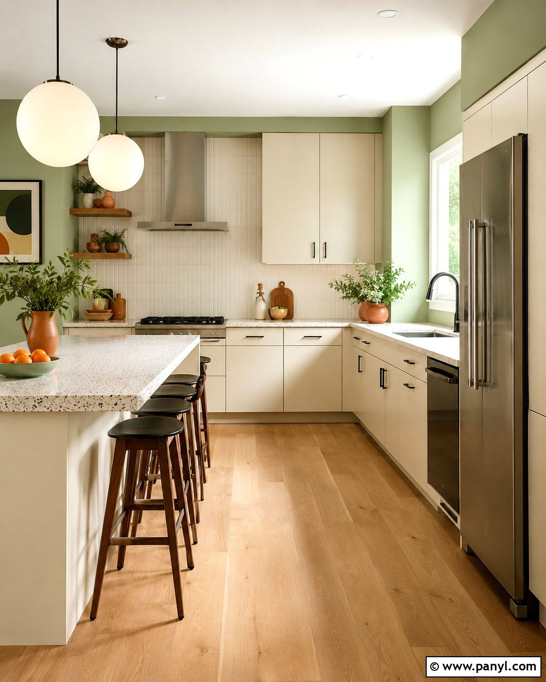 Pistachio Green Kitchen Walls - 20 Best Green Color For Kitchen Walls