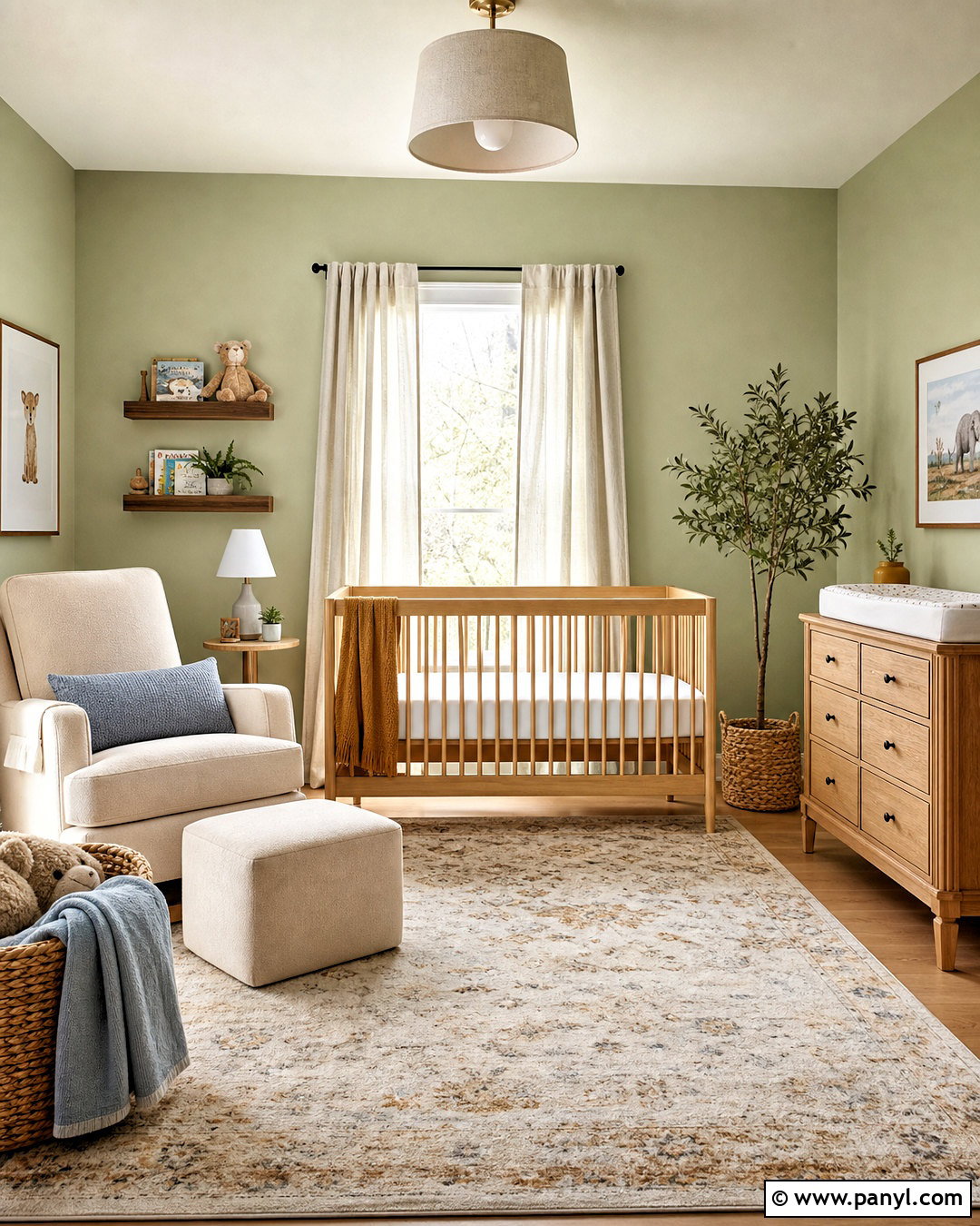 Pistachio Green Nursery - 20 green painted rooms