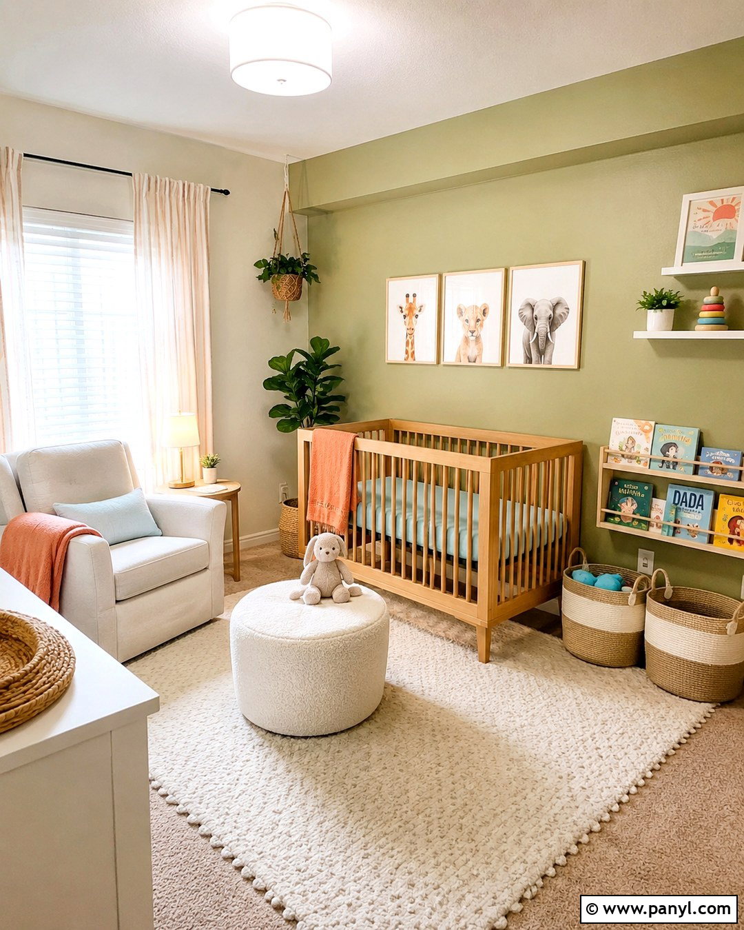 Pistachio Green Nursery - 20 Soft Green Wall Color Ideas