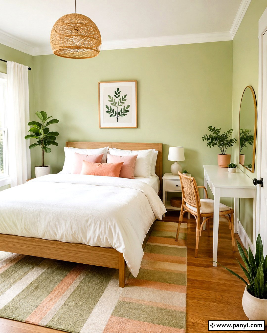 Pistachio Green Room - 20 Cute Colours To Paint Your Room Ideas