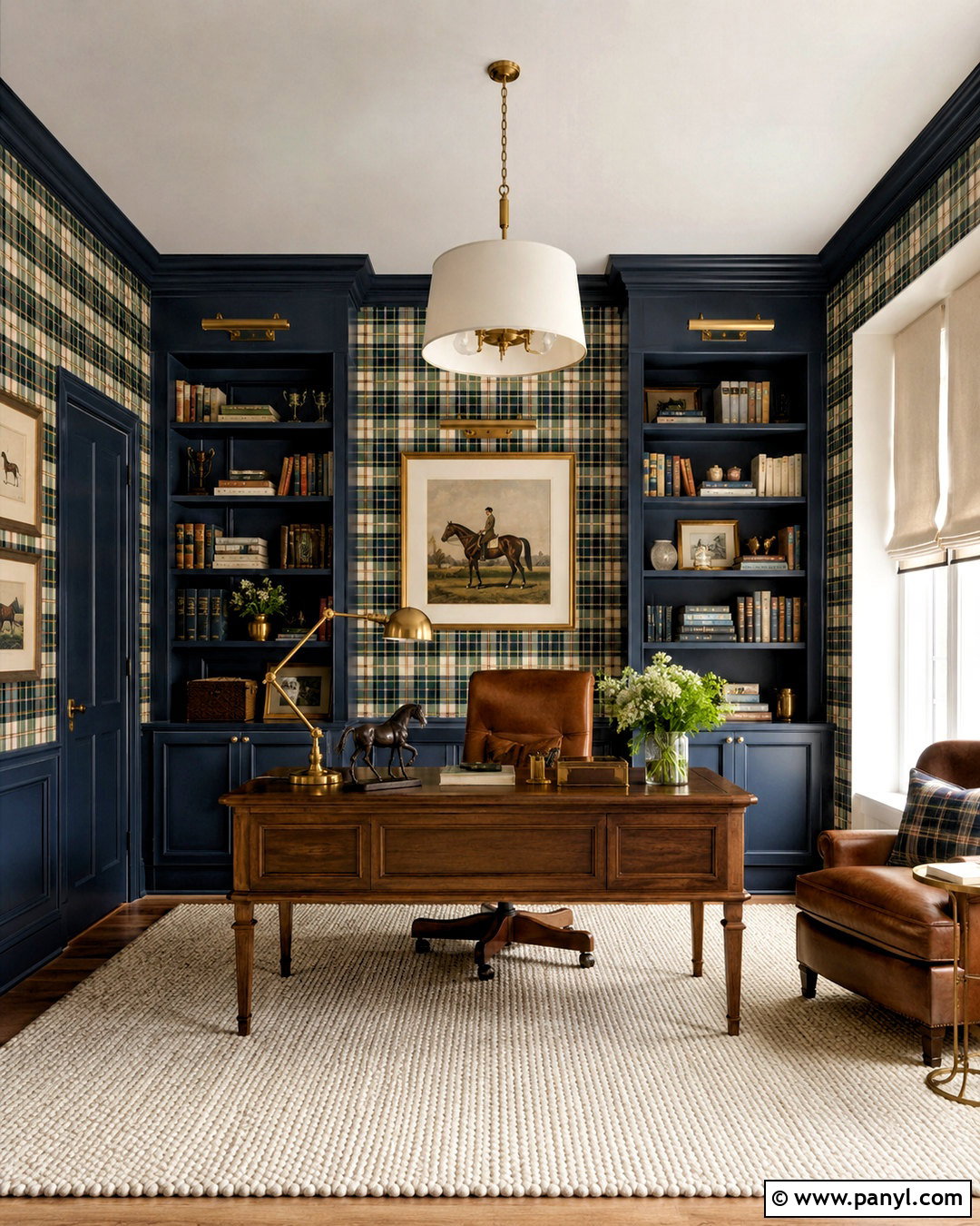 Plaid Wallpaper Home Office - 20 preppy wallpaper ideas