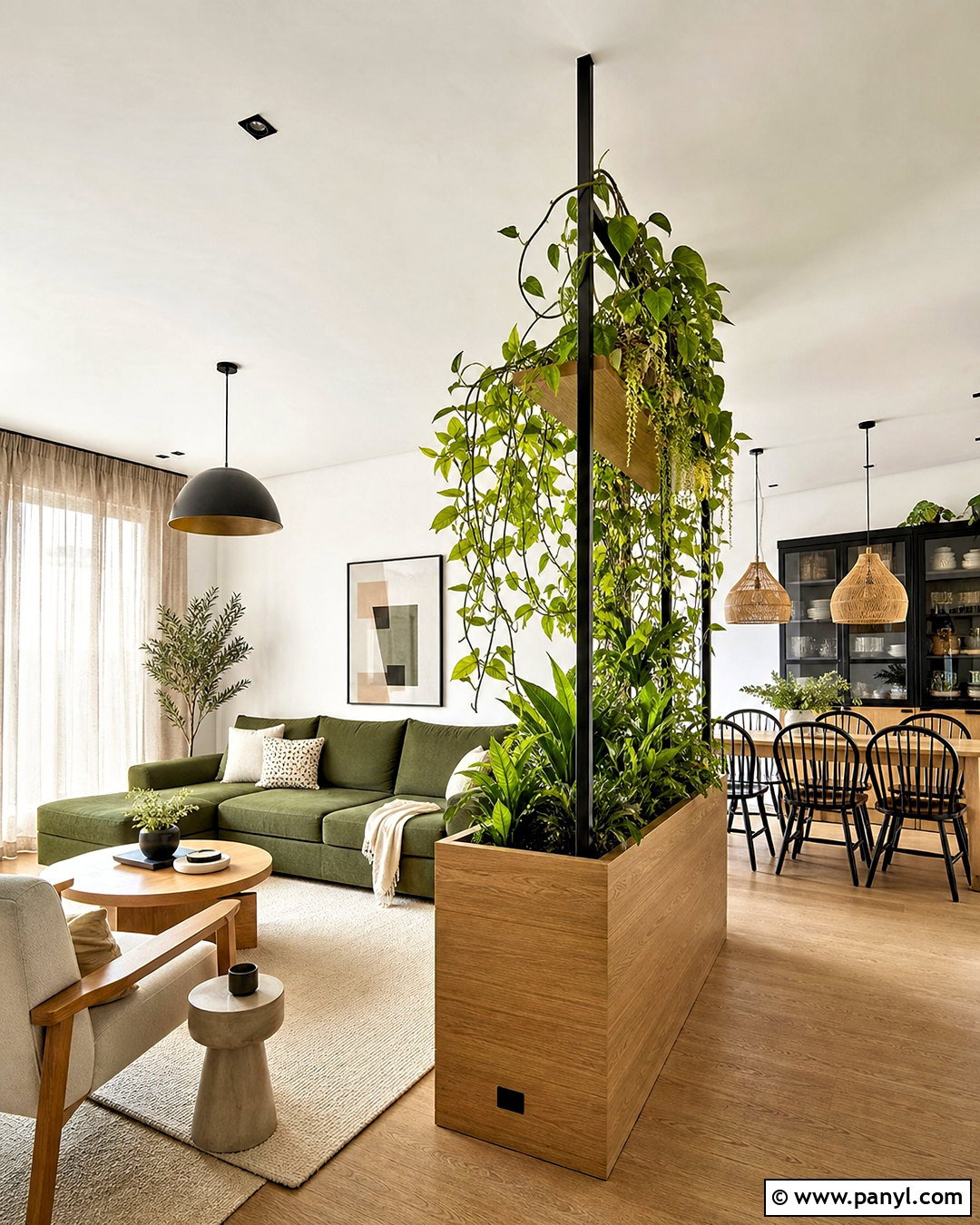 Planter Living Room Partition - 20 living room partition ideas