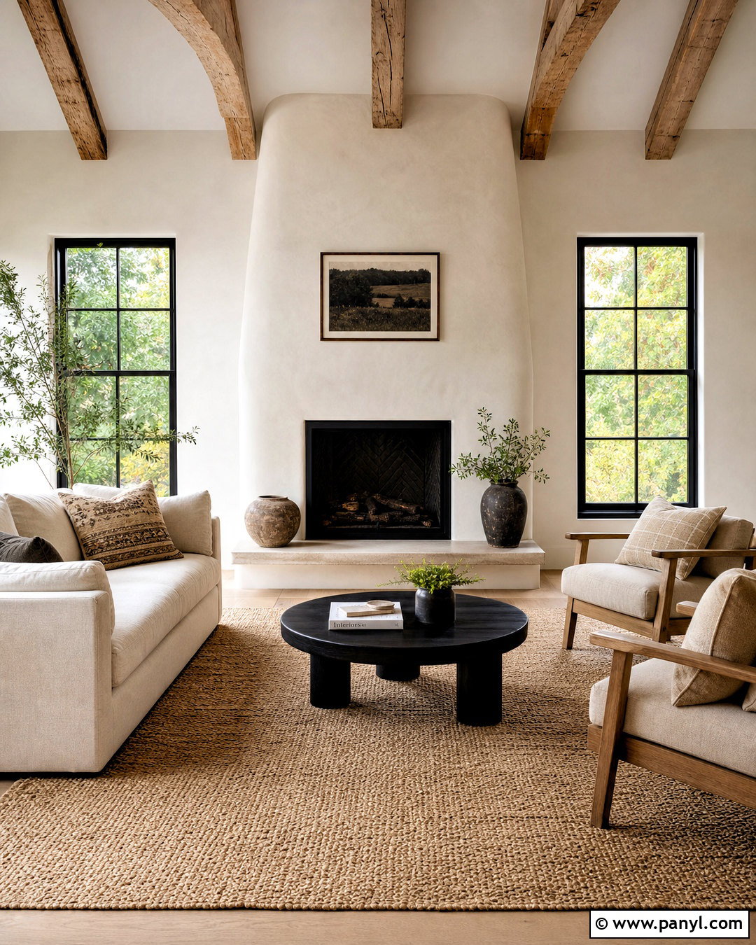 Plaster Fireplace Accent Wall - 20 modern farmhouse accent wall ideas