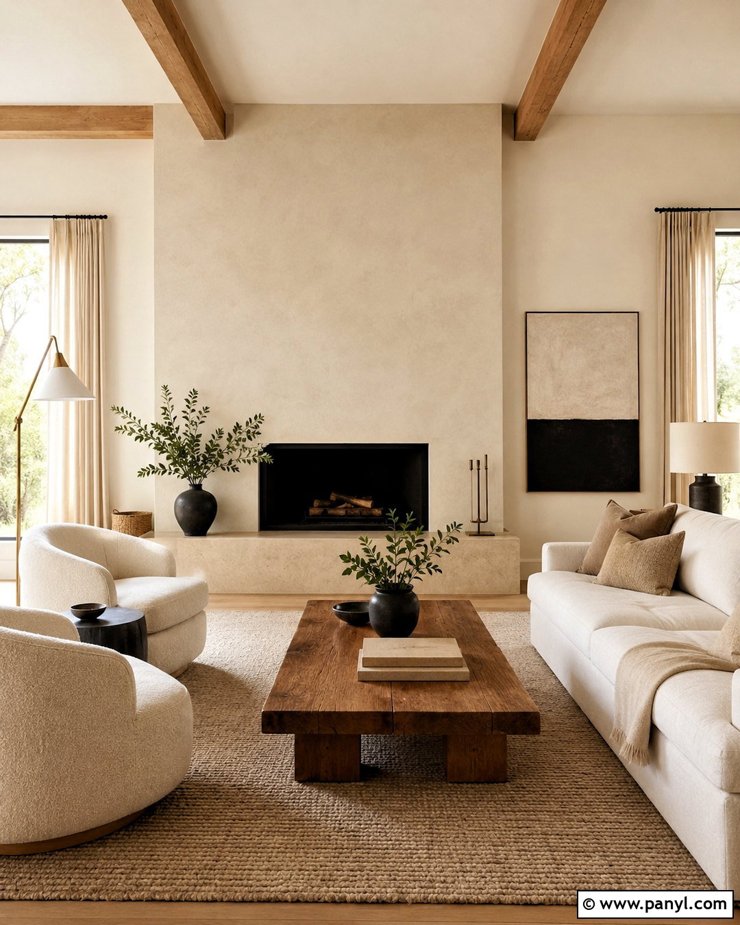 Plaster Fireplace Wall - 20 minimal wall ideas
