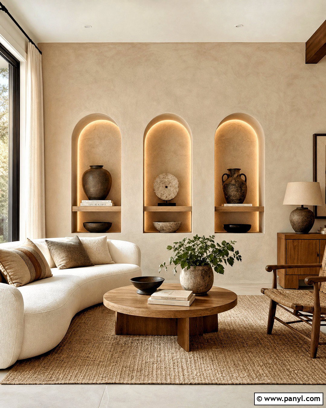Plaster Niche Accent Wall - 20 unique accent wall ideas