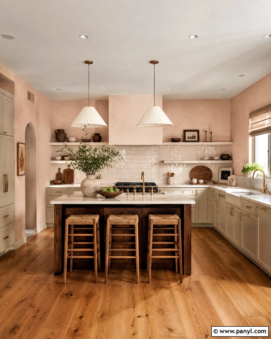 Plaster Pink Kitchen Walls - 40 kitchen colors for walls