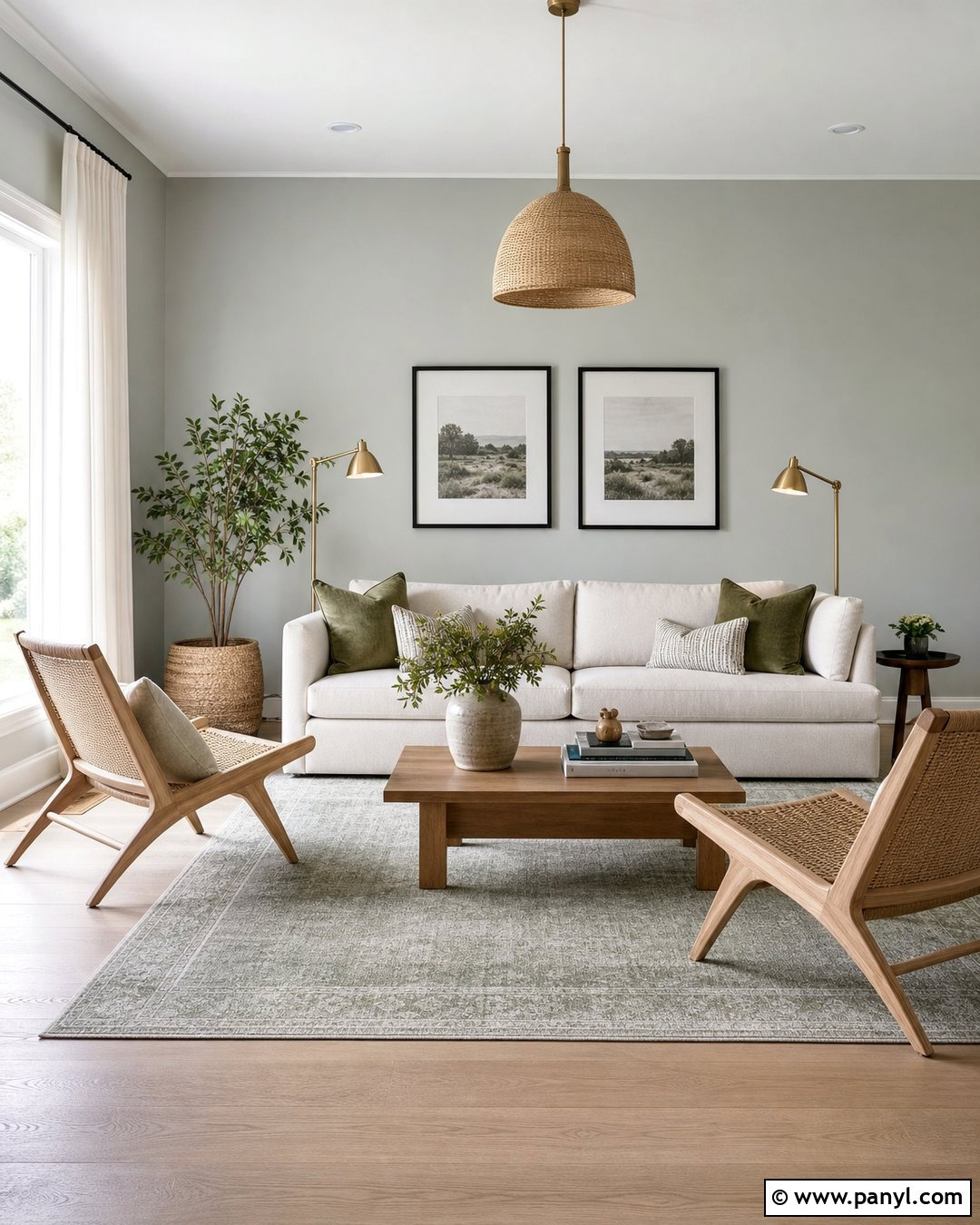 Platinum Gray Living Room - 20 Popular Gray Wall Colors