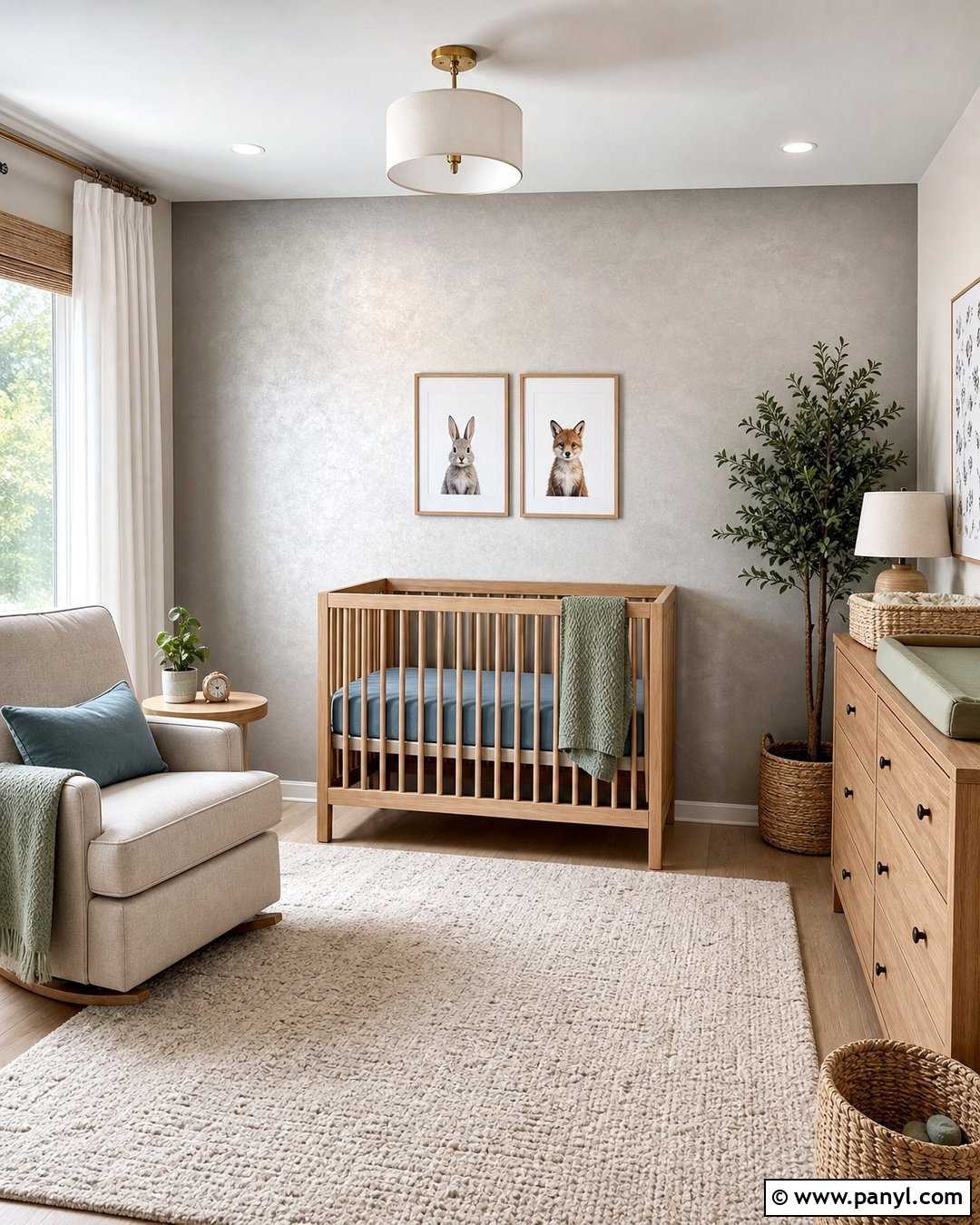 Platinum Metallic Paint Accent Wall Nursery - 20 Metallic Paint Accent Wall Ideas