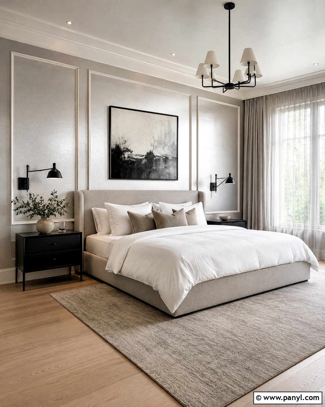 Platinum Metallic Paint Modern Bedroom - 20 metallic paint colors