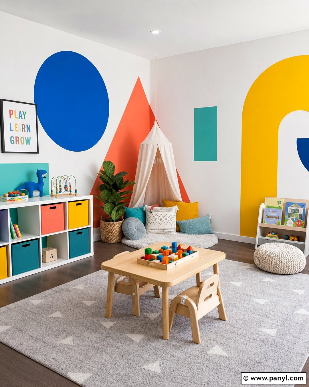 Playroom Geometric Wall Paint - 25 Geometric Wall Paint Kids