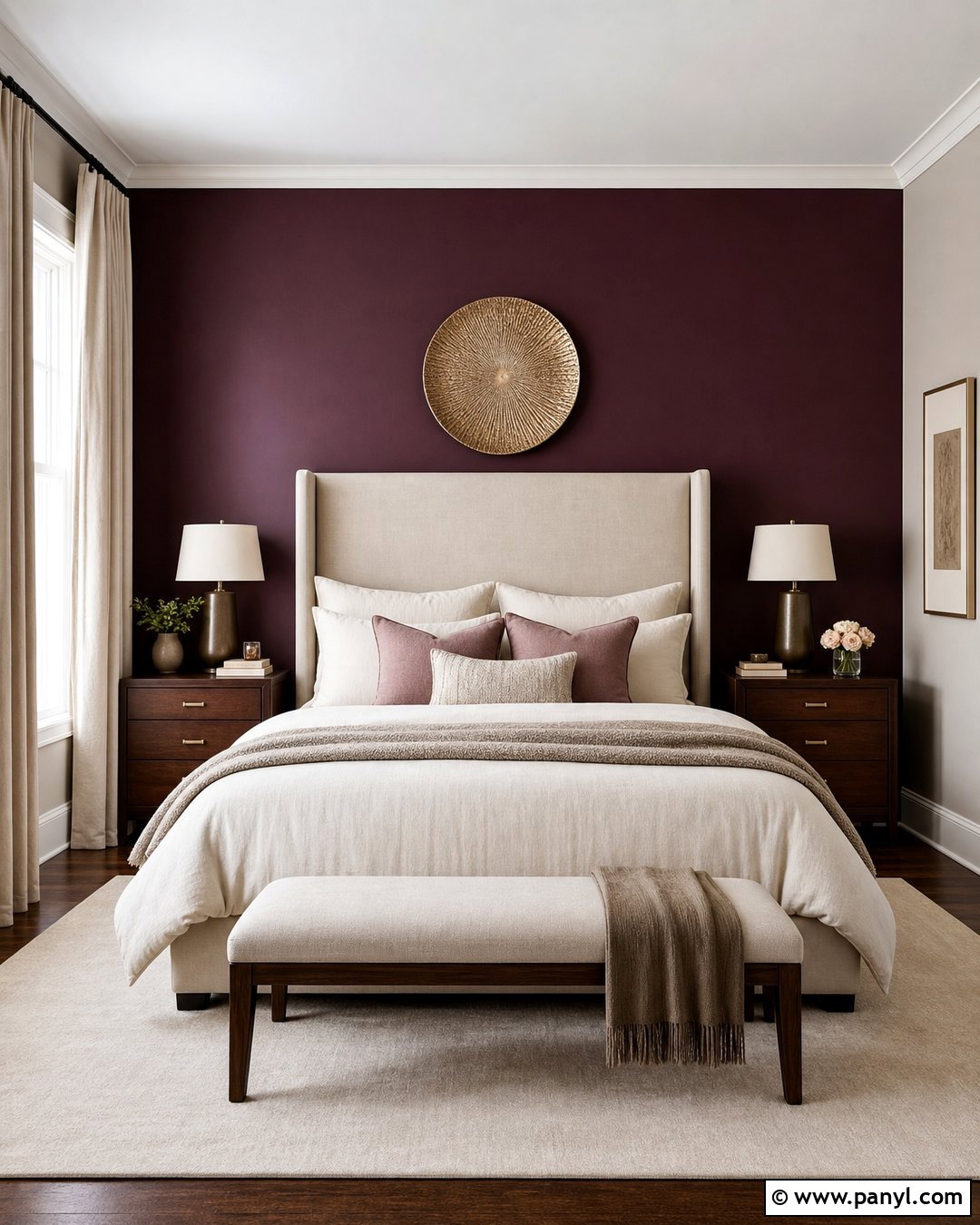 Plum Accent Wall - 20 Cool Accent Wall Colors