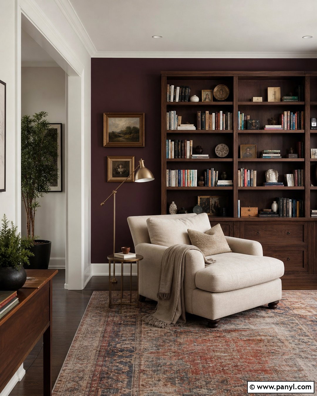 Plum Accent Wall - 30 Best Accent Wall Colors