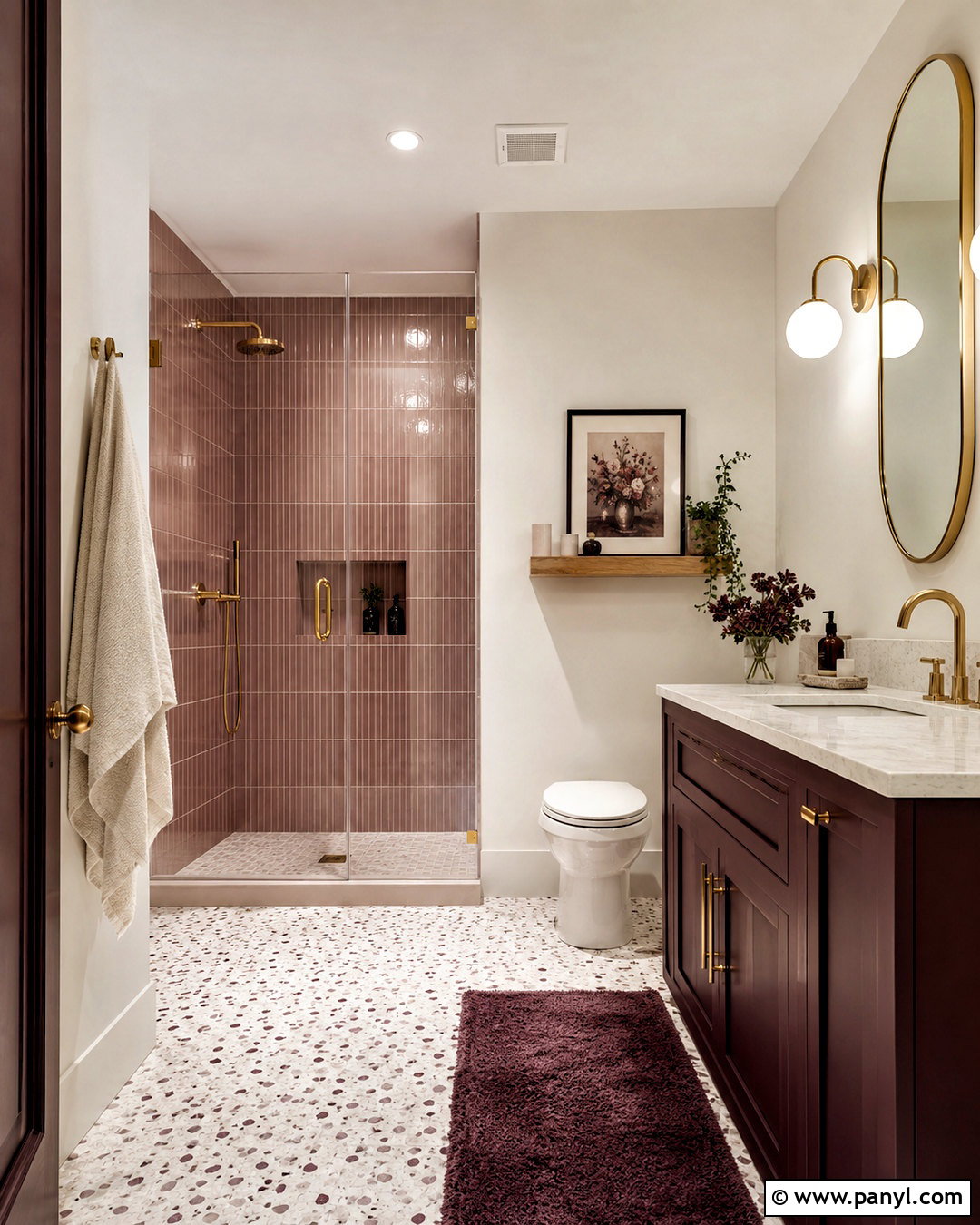 Plum And Blush Bathroom - 20 plum bathroom ideas