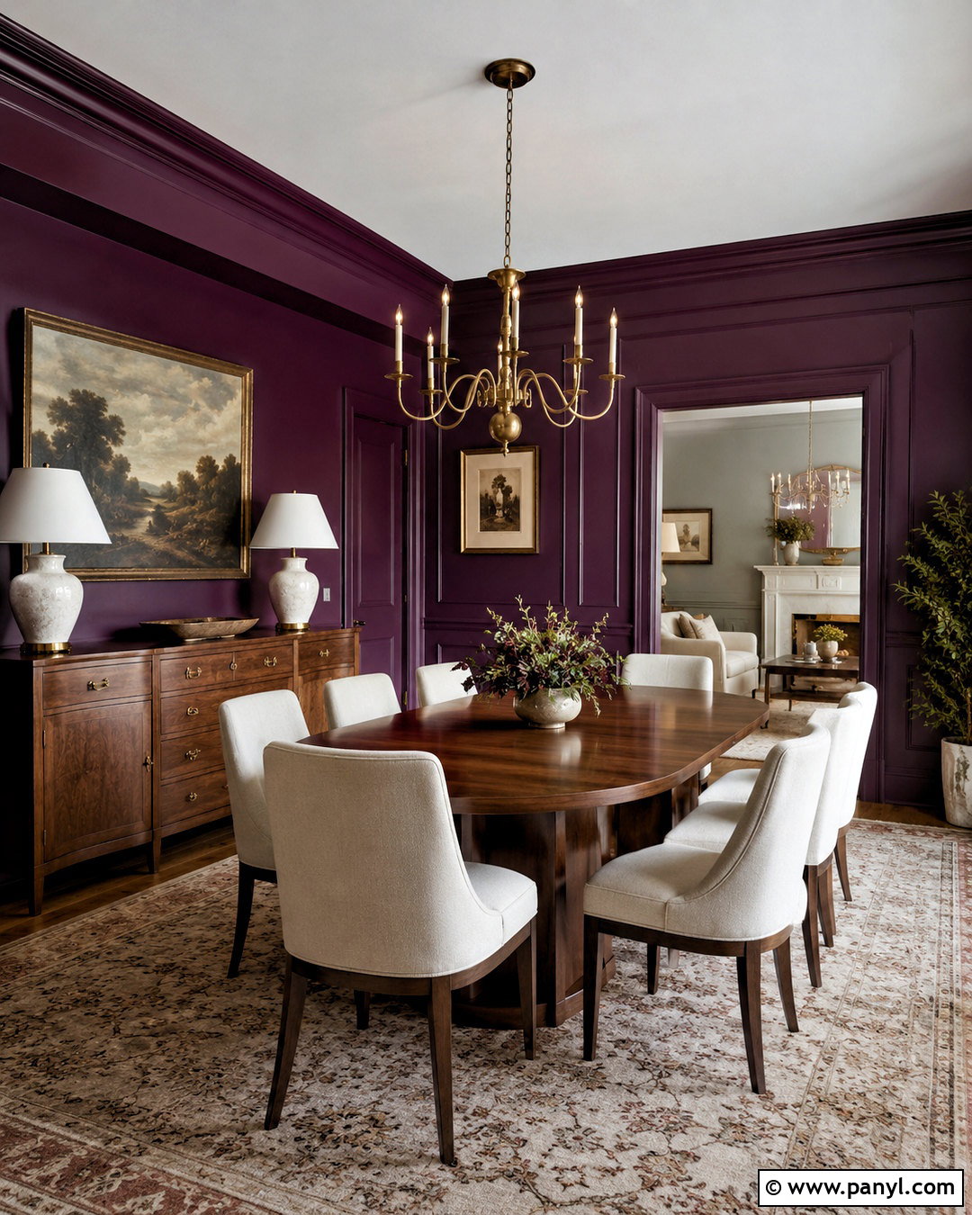 Plum And Gold Dining Room - 20 plum room ideas