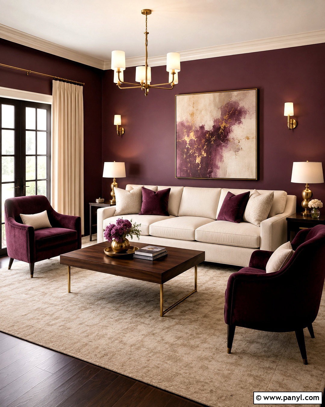 Plum And Gold Living Room - 20 plum decor ideas