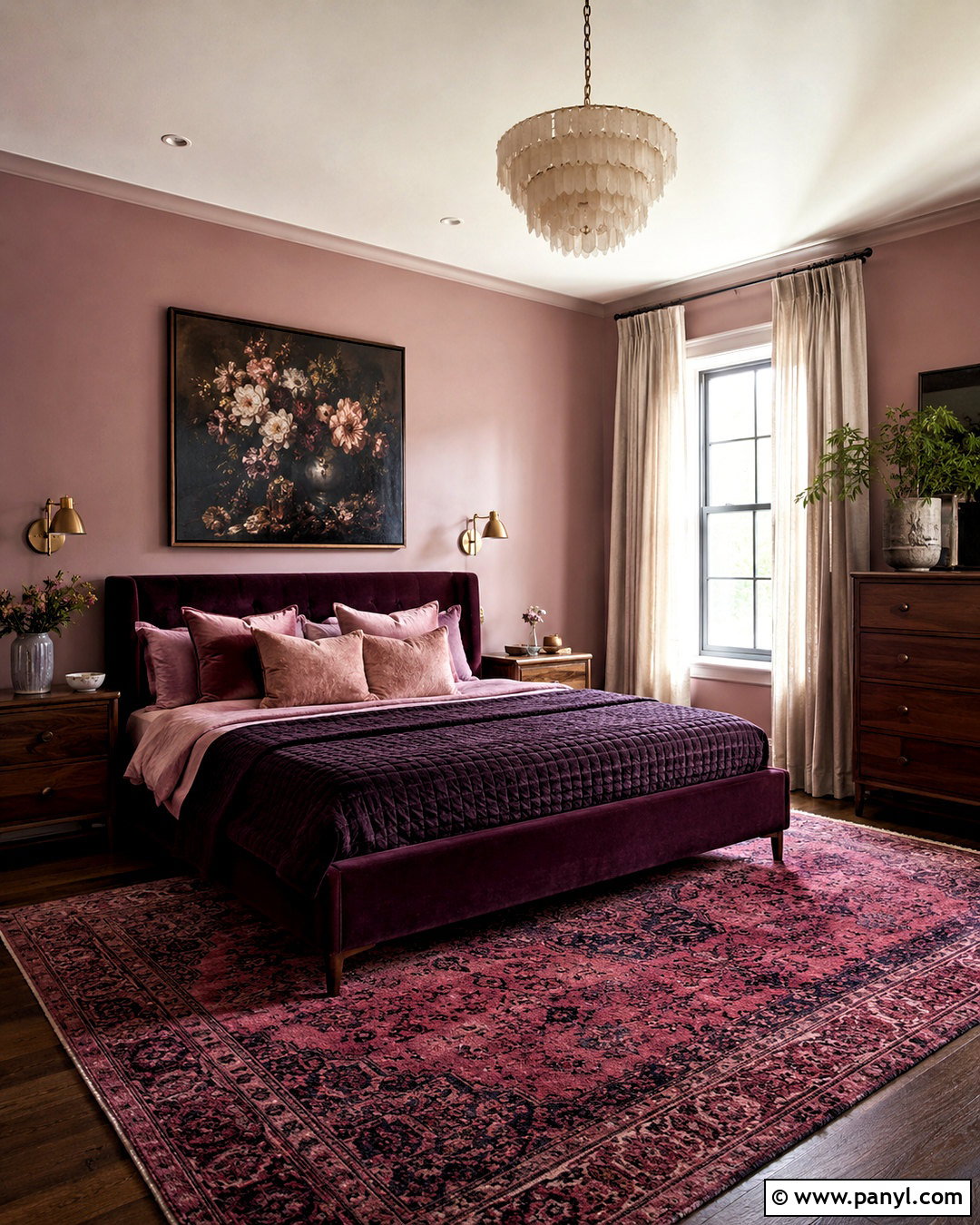 Plum And Mauve Pink Bedroom - 20 moody pink bedroom ideas