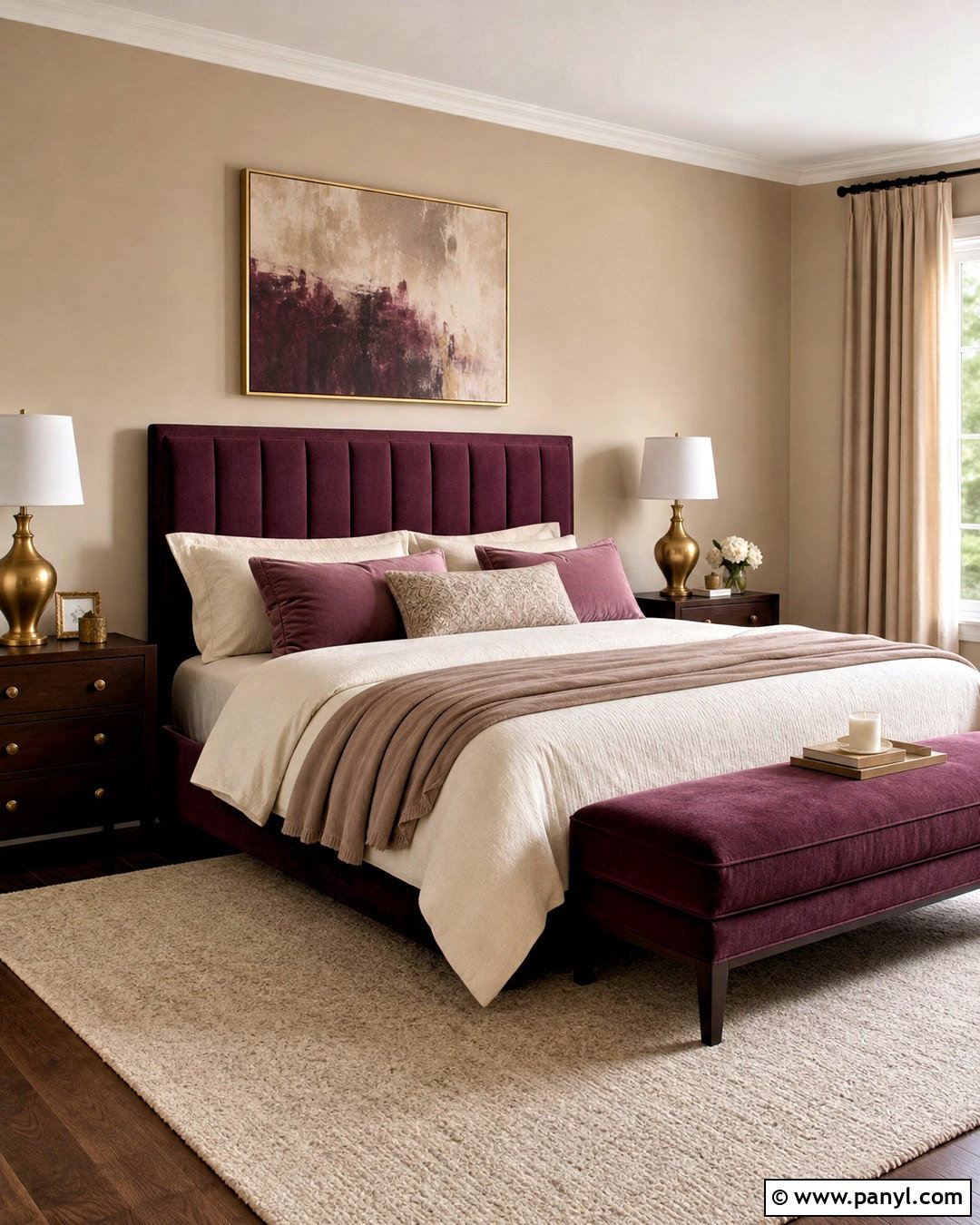 Plum And Mushroom Bedroom Color Combination - 20 color combinations home ideas