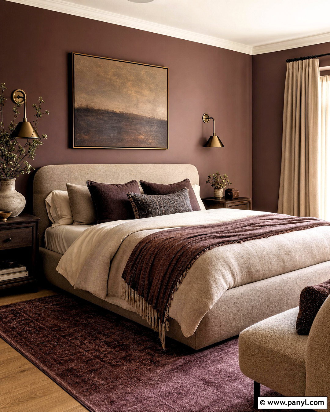 Plum And Mushroom Bedroom - 20 aesthetic room color ideas bedroom ideas