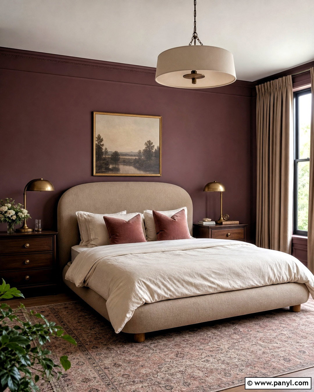 Plum And Mushroom Room - 20 aesthetic room colour ideas