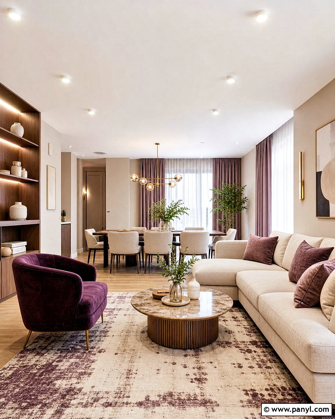 Plum And Oatmeal Apartment Color Palette - 20 apartment color palette ideas