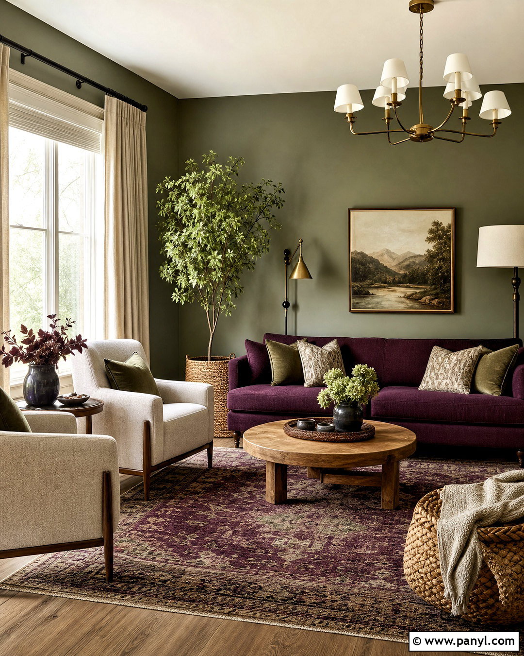 Plum And Sage Green Living Room - 20 plum living room ideas