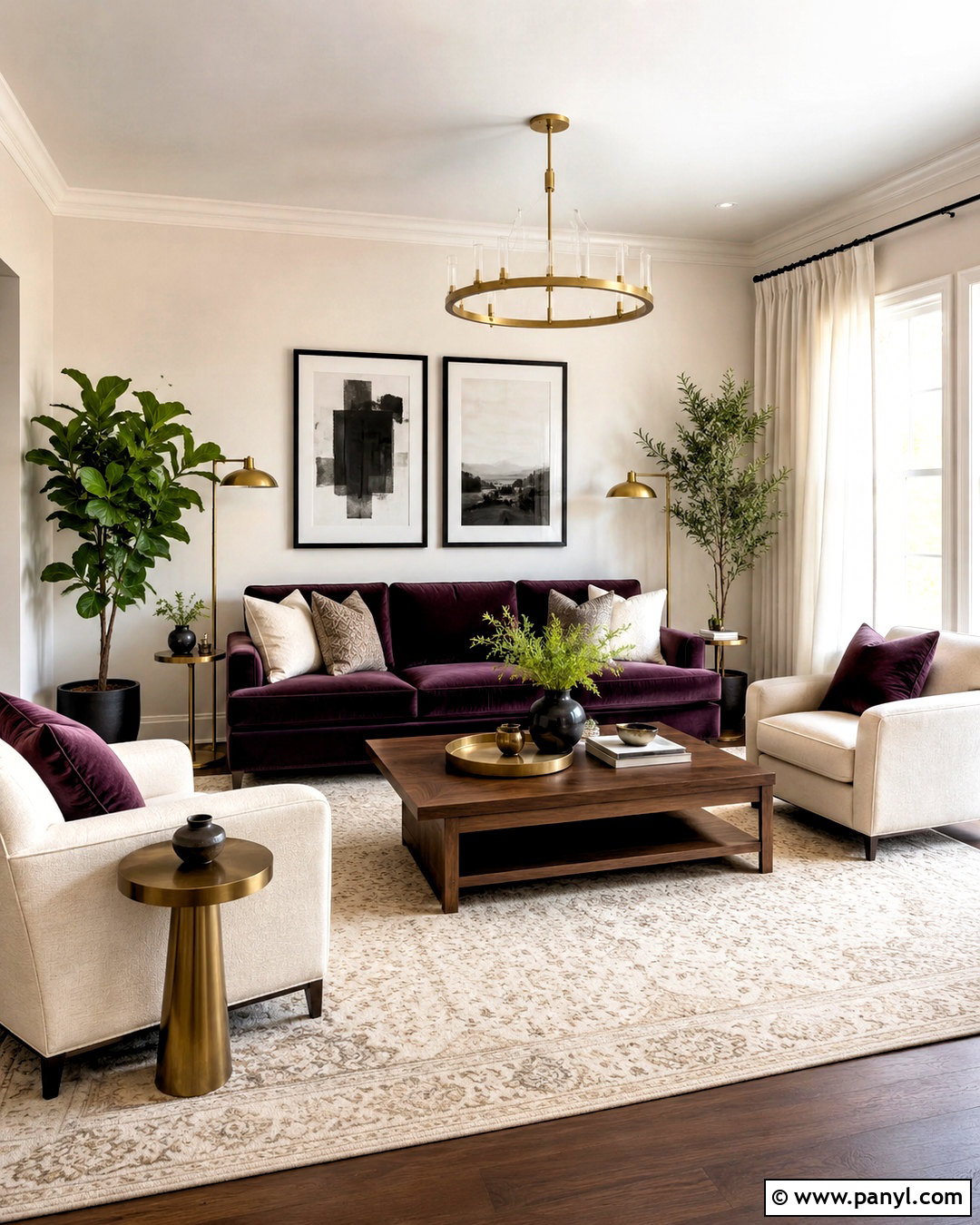 Plum And White Living Room - 20 purple and white room ideas