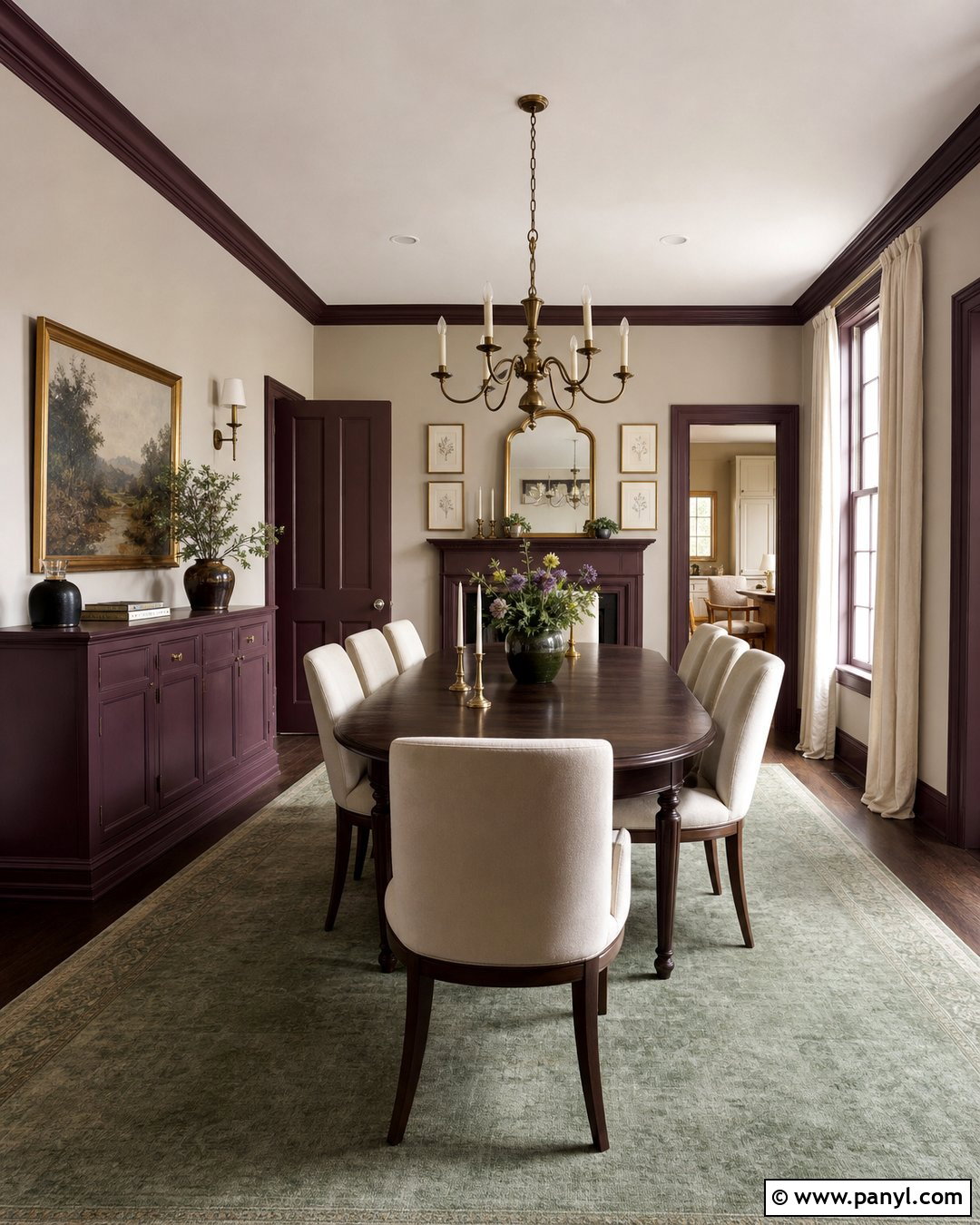 Plum Baseboards And Trim - 35 Baseboards And Trim Color Ideas